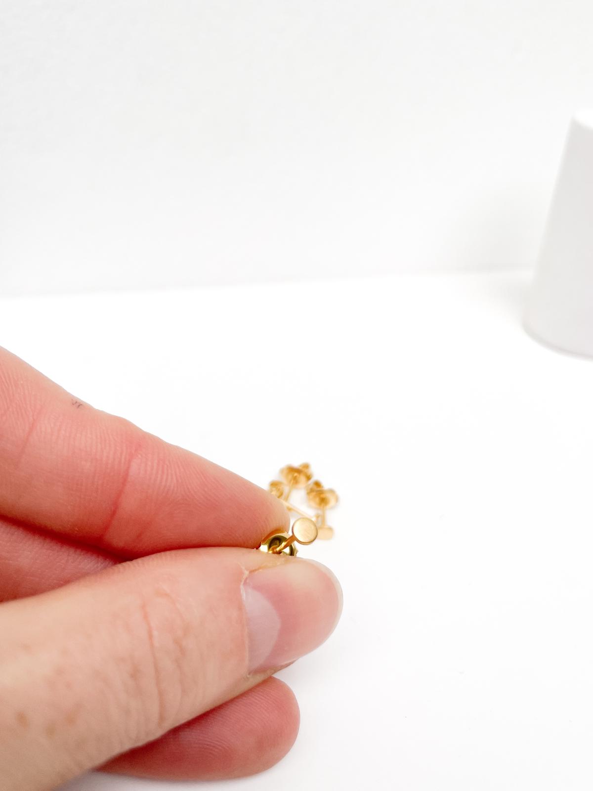 BASIC MINI DOT SATIN oorbellen - LAATSTE KANS