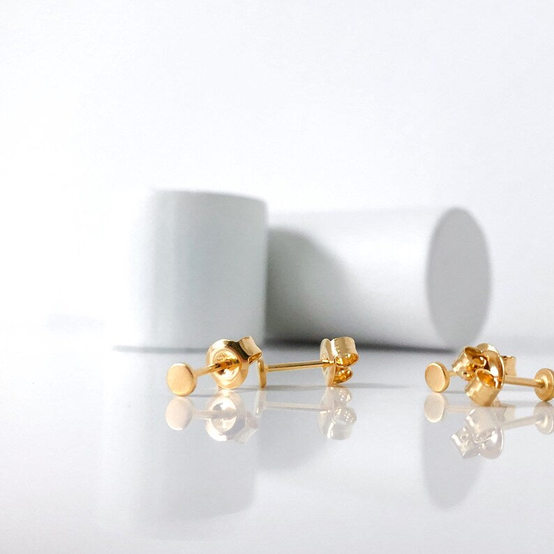 BASIC MINI DOT SATIN oorbellen - LAATSTE KANS
