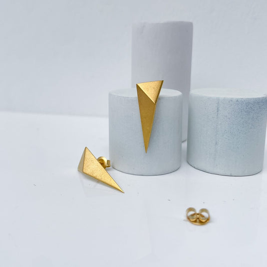 FOLD GOLD oorbellen - UNIEK PAAR